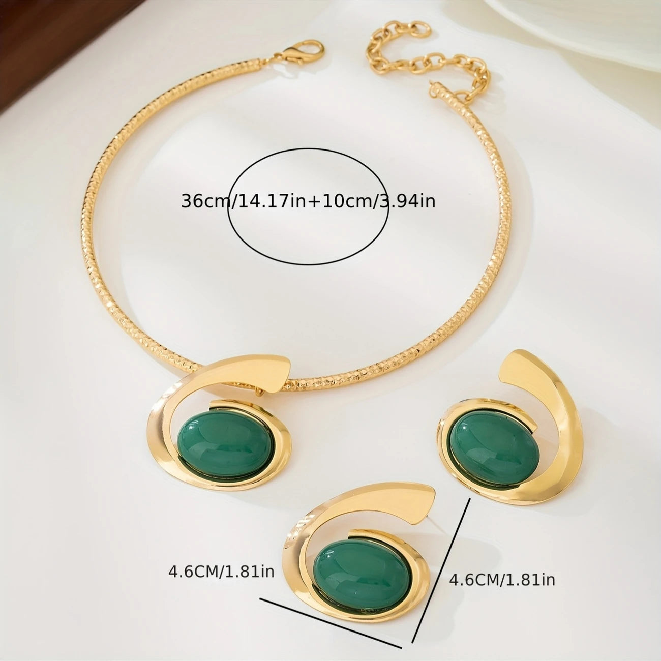 French-Style Geometric Jewelry Set